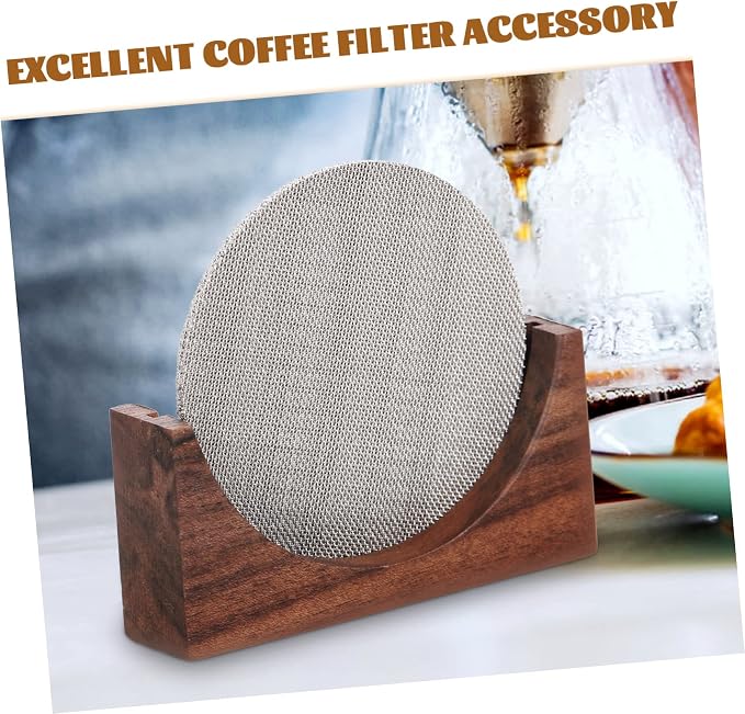 Luxshiny Espresso Machine Filter Double Cup Mesh Screen Stainless Steel Coffee - Image 3