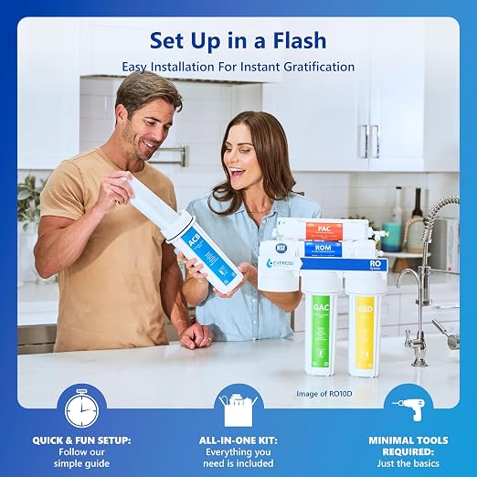 Express Water 10 Stage Reverse Osmosis Alkaline Water Filtration System - Image 5