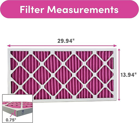 Colorfil 14x30x1 Air Filter | Made in the USA | Color Changing | Remove Cat and - Image 2