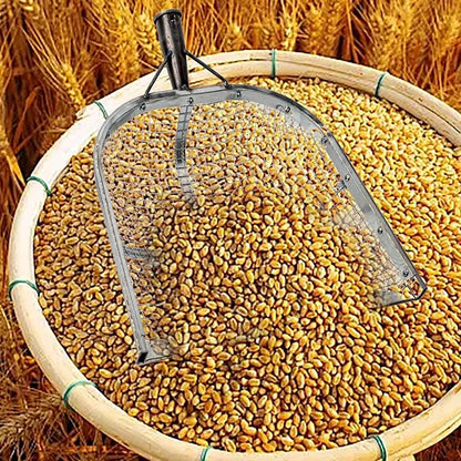 Leaking Soil Shovel Filter Stainless Steel Sieve 4mm/6mm/8mm/12mm Mesh Sifting - Image 3