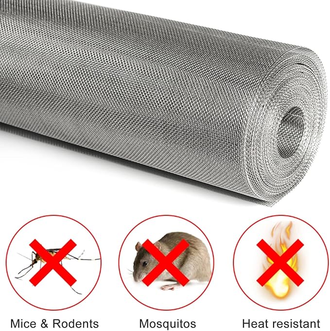 Stainless Steel Woven Wire Mesh, 304 Stainless Steel Mesh Sheet, Heat-Resistant - Image 4