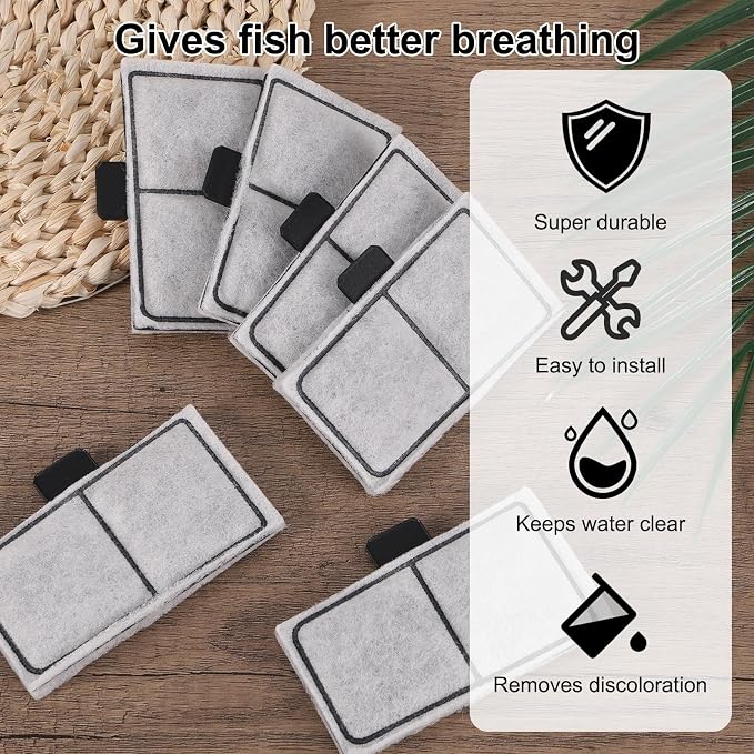 12pcs Filter Cartridges for Top Fin EF-S & BF5 BETTAFLO, 3.7x2.1in/9.5x5.5cm - Image 4
