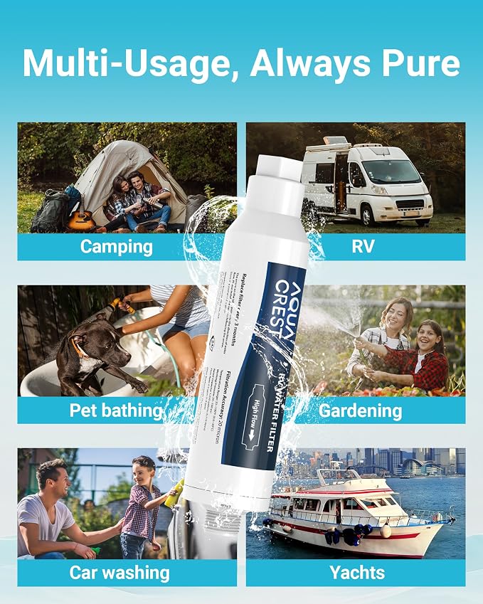 AQUA CREST RV Water Filter, RV Inline Water Filter - Image 8