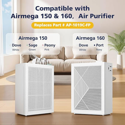 2 Sets 150 Filter Replacement for Coway Airmega 150 150 Air Purifier, 2 X HEPA - Image 2