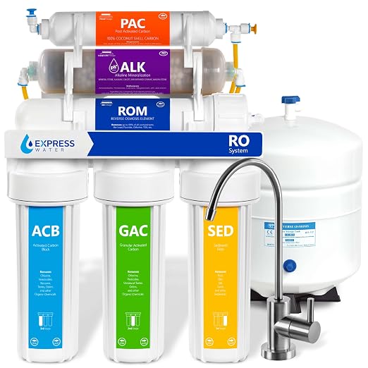 Express Water Reverse Osmosis Water Filter System, Chlorine Reduction, NSF by ExpressWater