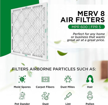 Mann+Hummel 16x25x4 MERV 8 Pleated HVAC AC Furnace Air Filters. 2 Pack. - Image 4