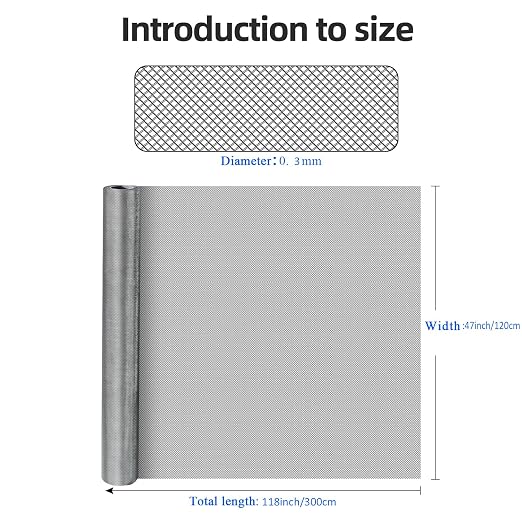 304 Stainless Steel Mesh Screen, Wire Screen Mesh, Rust Free Woven Wire Mesh - Image 2