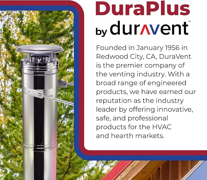 DuraVent DuraPlus 15 Inch Triple Wall Stainless Steel Round Chimney Cap - Image 6