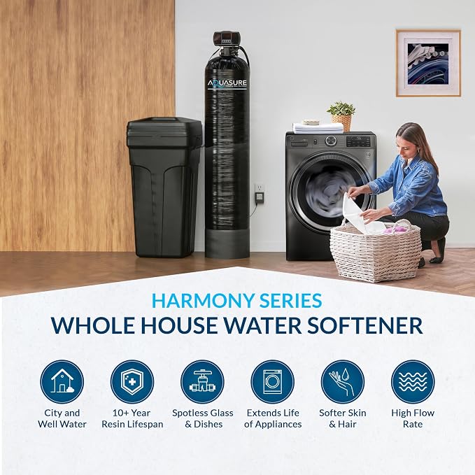 64, 000 Grain Aquasure Harmony Whole House Water Softener - Image 2