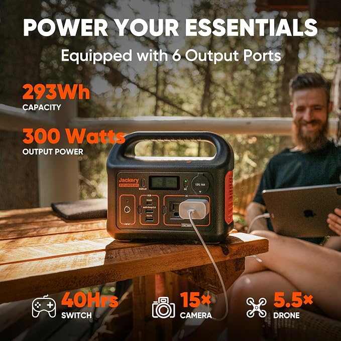 Jackery Solar Generator 300, 293Wh Power Station - Image 3