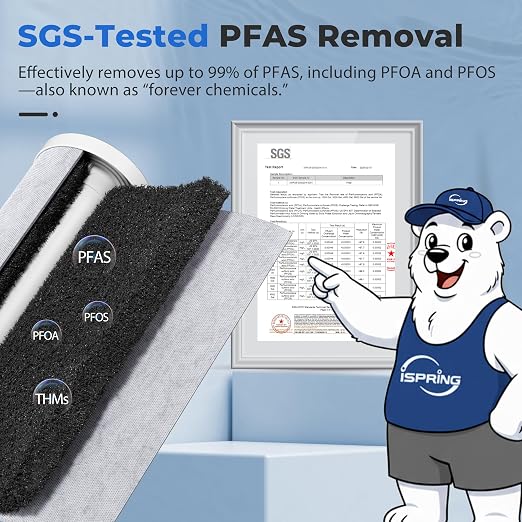 iSpring PFAS & Heavy Metals Whole House Water Filter System, SGS-Tested to - Image 2