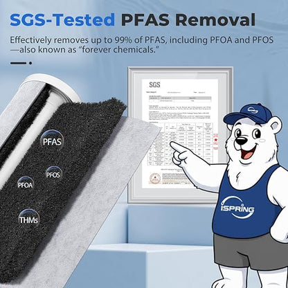 iSpring PFAS & Heavy Metals Whole House Water Filter System, SGS-Tested to - Image 2