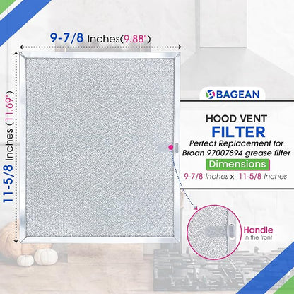 Bagean Stove Hood Vent Filters 9.9" x 11.7" 97007894 Compatible - Image 3