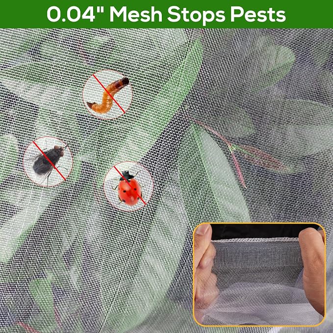9.8 x 9.8 ft Large Fruit Tree Netting Cover - Image 6