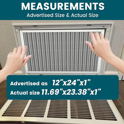 12x24x1 Air Filter-MERV 8, Washable & Reusable Electrostatic Air Filter - Image 4