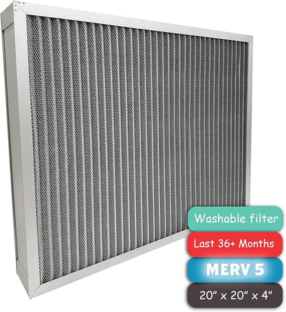 Washable Air Filter, Aluminum Electrostatic Air Filter - Image 4