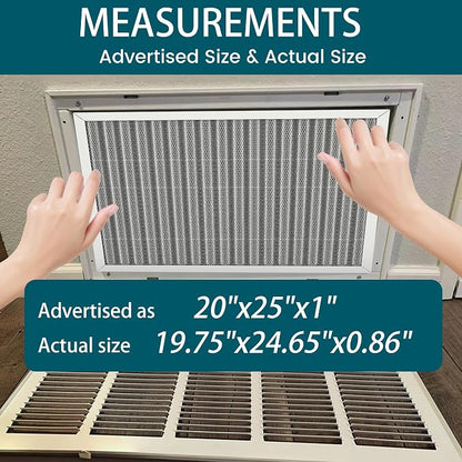 20x25x1 Air Filter-MERV 8, Washable & Reusable Electrostatic Air Filter - Image 4