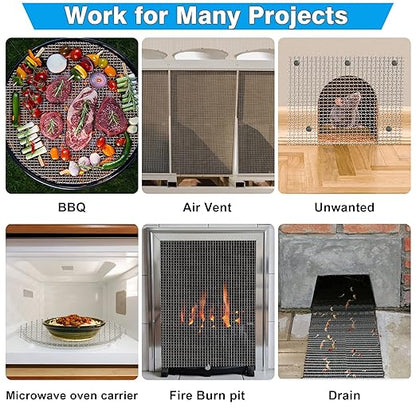 Valchoose Upgraded 2Pack Mesh Screen Crimped 304, 5 Mesh 11 X 14.2 inch - Image 3