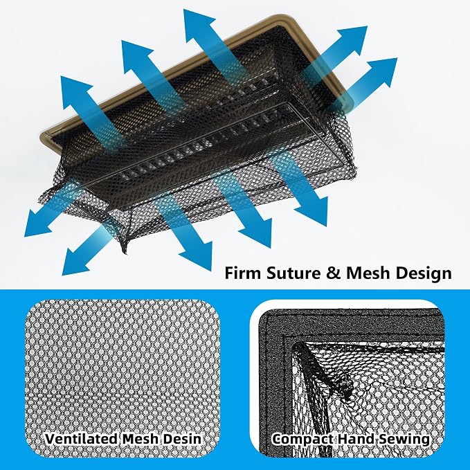 Floor Vent Screen Net, Vent Cover Mesh 6''x10'' - Image 3