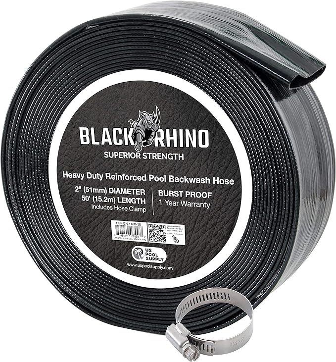 U.S. Pool Supply Pool Backwash Hose 2 Inch Diameter x 50 Feet by USPoolSupply