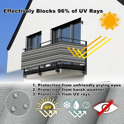 Privacy Screen Protector 9.8' x 16.4' Heavy Duty 165 GSM HDPE Privacy Fence - Image 4