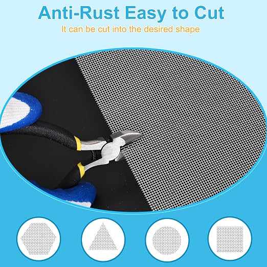 16 Pcs 13x9 20 Mesh 304 Stainless Steel Wire Mesh Sheet, Rustproof Metal Mesh - Image 2