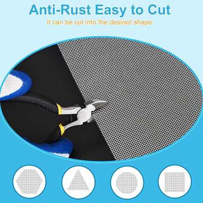 16 Pcs 13x9 20 Mesh 304 Stainless Steel Wire Mesh Sheet, Rustproof Metal Mesh - Image 2