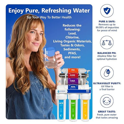 EXPRESS WATER UV Reverse Osmosis Water Filtration System – 11 Stage UV Water - Image 3