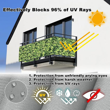 Privacy Fence 6.6' x 65.6' UV-Resistant Visibility Reduction Outdoor Privacy - Image 4