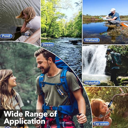 Straw Water Filter 5 Pack – Outdoor Camping & Hiking Survival Gear Kit - Image 7
