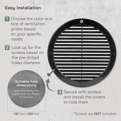 Vent Systems 8" Inch Black Soffit Vent Cover - Image 4