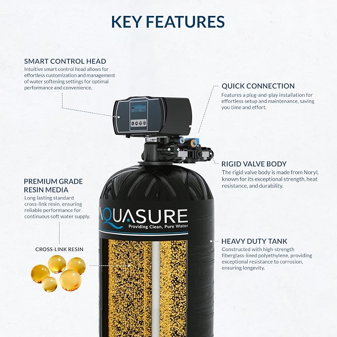 Aquasure Harmony Series 32, 000 Grains Whole House Water Softener - Image 4