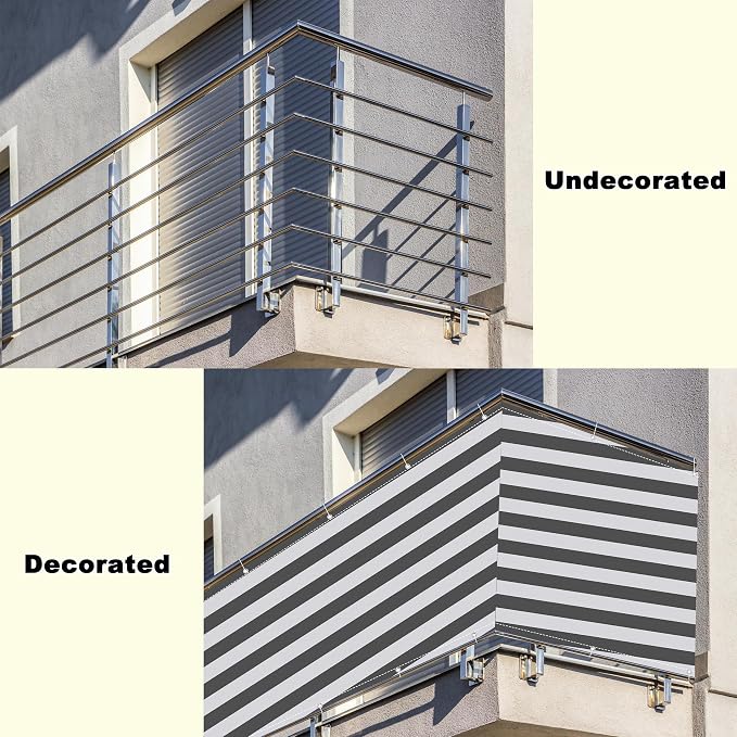 Privacy Fence 4.6' x 19.7' Durable UV-Resistant Outdoor Dog Fence, Included - Image 8