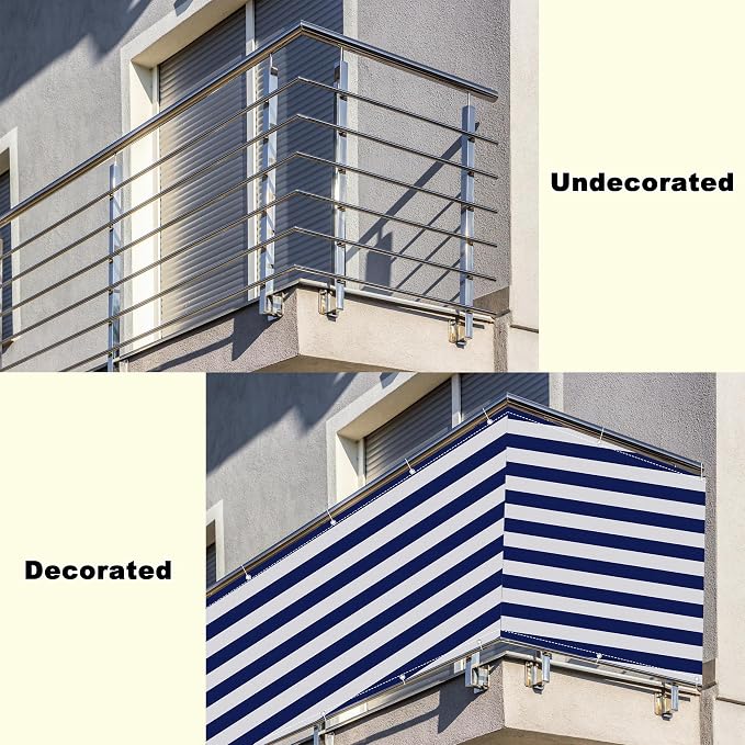 Privacy Screen 9.8' x 13.1' UV Protection Weather-Resistant Patio Privacy - Image 8