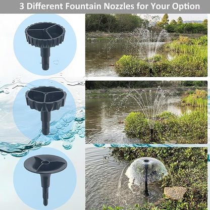 Pond Filter with Pump Fountain Kits, Submersible Pump Pond Fountain Koi Pond - Image 3