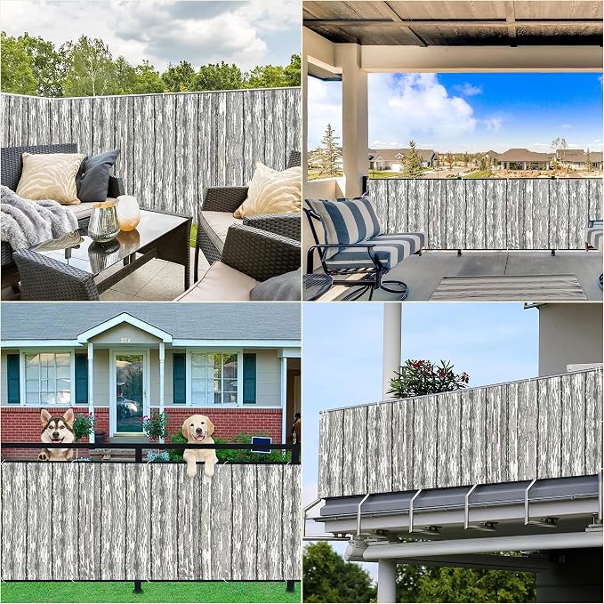 Privacy Fence Screen 6.6' x 32.8' UV Protection Weather-Resistant Outdoor - Image 7