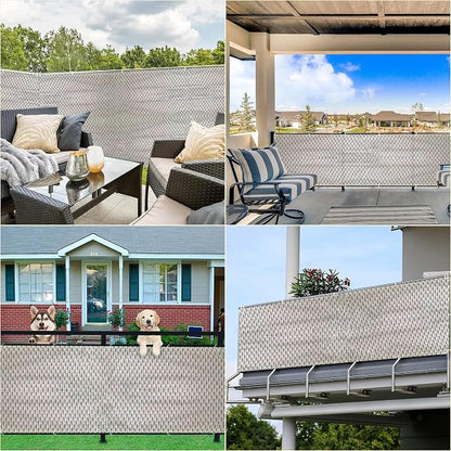 Balcony Privacy Screen 9.8' x 39.4' Durable and UV Resistant Privacy Screen - Image 7