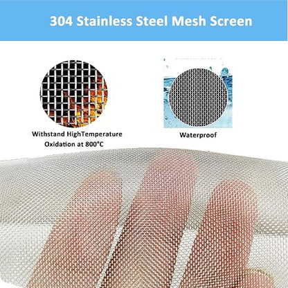 304 Stainless Steel Mesh Screen#30Mesh -Size:15.7"x47.2", - Image 3