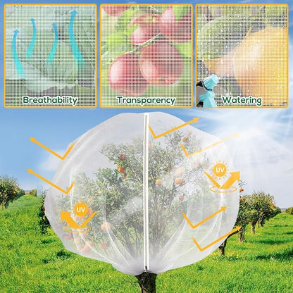 2PCS 7.8 x 7.8ft Large Fruit Tree Netting Cover - Image 5