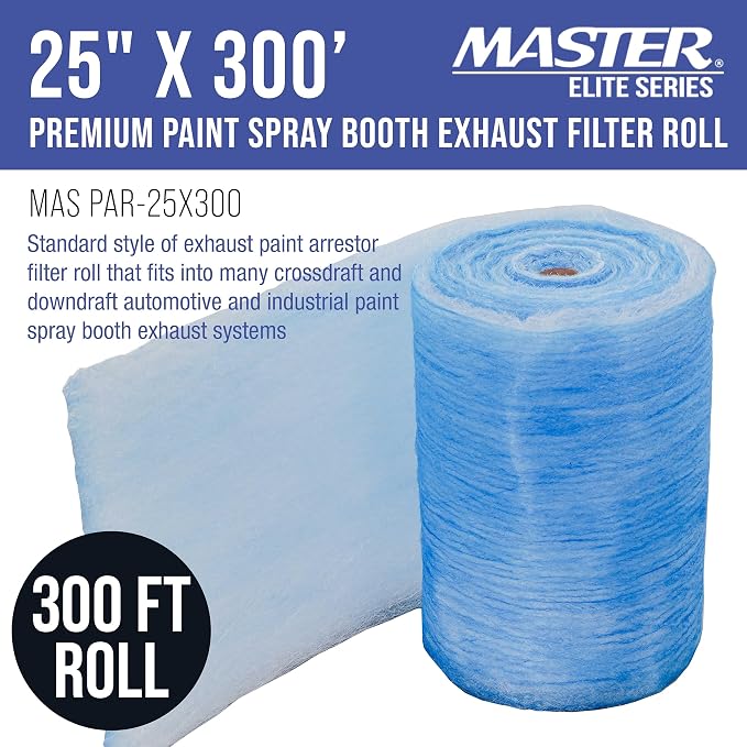 Master Elite Premium Paint Spray Booth Exhaust Filter Roll - Image 2
