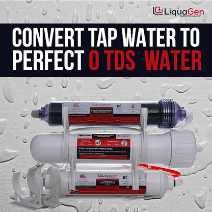 LiquaGen 4 Stage Reverse Osmosis and Deionization Portable Space Saver Water - Image 2
