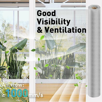 304 Stainless Steel Mesh Window Screen Roll, 35IN x 10FT Silver Metal Window - Image 4