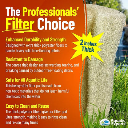 Aquatic Experts Cream COARSE Pond Filter Pad - Image 3