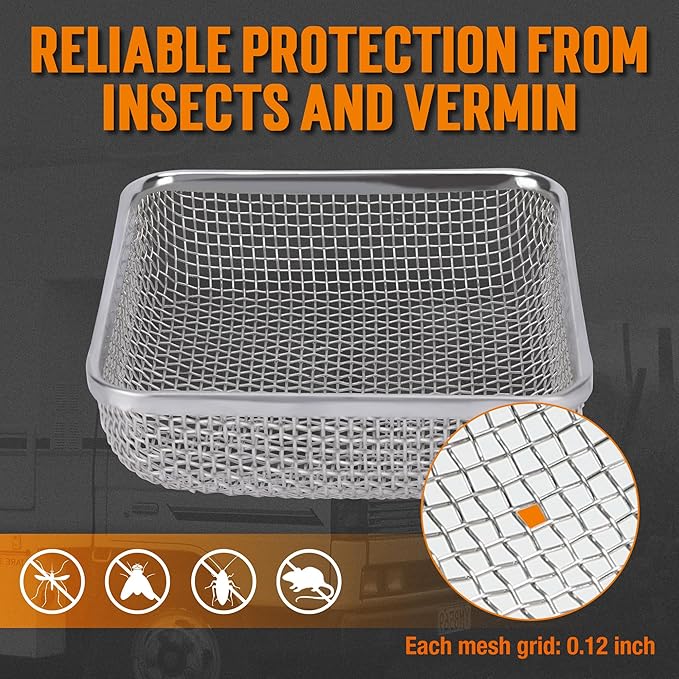 TONDA RV Furnace Vent Screen, Bug Screens Heater Vent Cover - Image 3