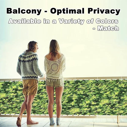 Balcony Privacy Screen 2.5' x 9.8' UV Protection Weather-Resistant Outdoor - Image 2