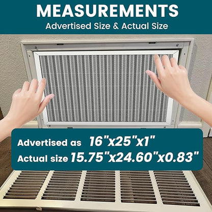 16x25x1 Air Filter-MERV 8, Washable & Reusable Electrostatic Filter, AC/HVAC - Image 4