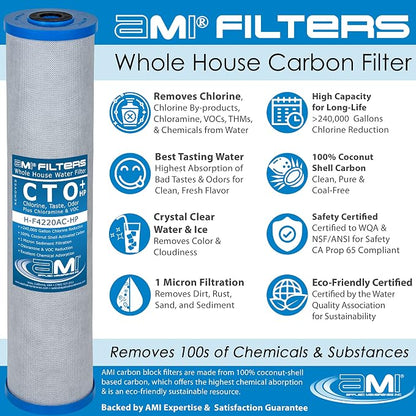 APPLIED MEMBRANES INC. Whole House Water Filter Replacement Filter Cartridge Set - Image 6