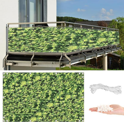 Privacy Screen 4.6' x 9.8' UV Protection Weather-Resistant Privacy Screen by AYLFBFU