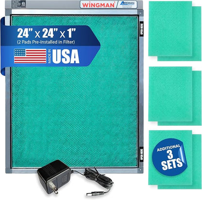 24x24x1 Polarized Media Electronic Air Filter by WINGMAN1