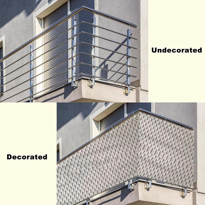 Fence Privacy Screen 3' x 26.2' UV-Protection Wind-Resistant Privacy Screen - Image 8